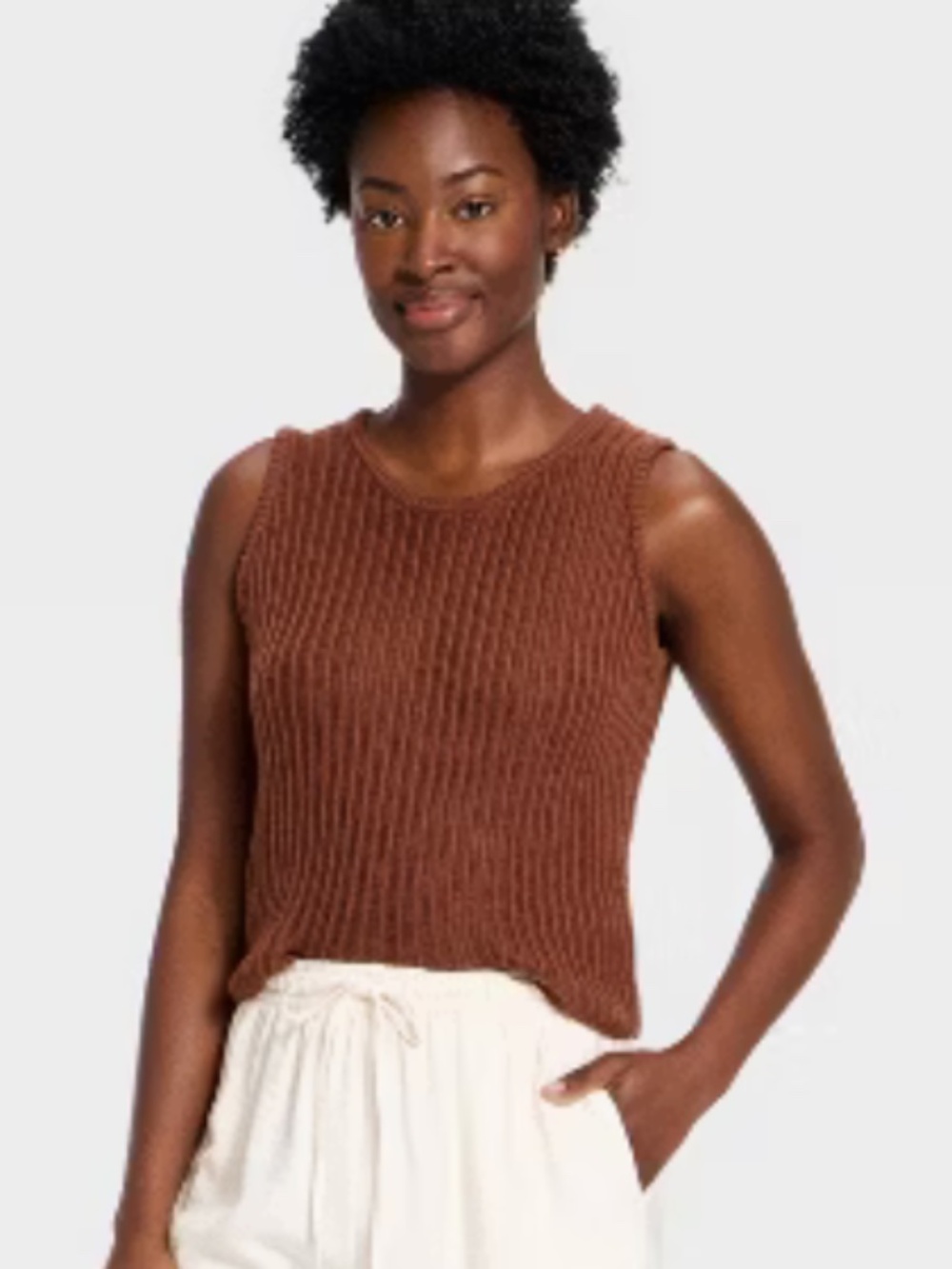A New Day Drop Needle Pullover Sweater Vest